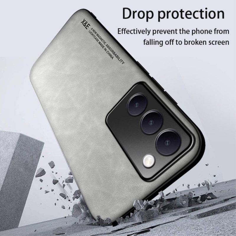 Skal Vivo V40 Se 5g Telefonfodral Lädereffekt