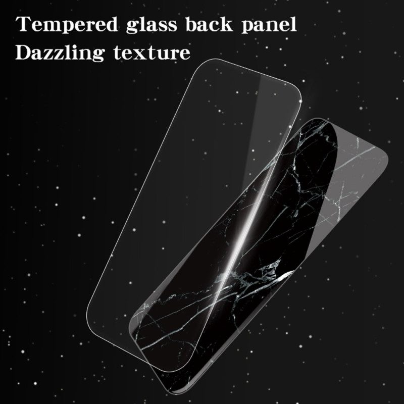 Skal Vivo V50 5g Telefonfodral Marmorerat Härdat Glas