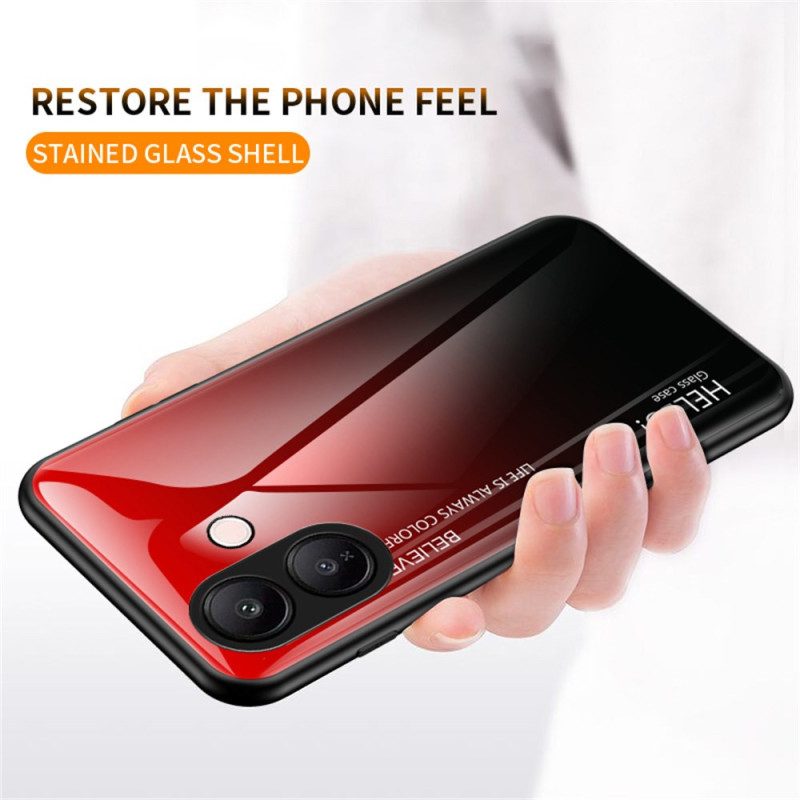 Skal Vivo V60 Lite Hello Härdat Glas