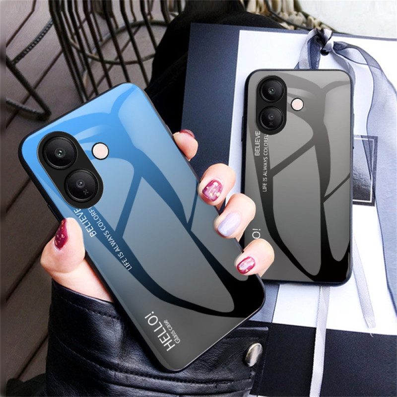 Skal Vivo V60 Lite Hello Härdat Glas