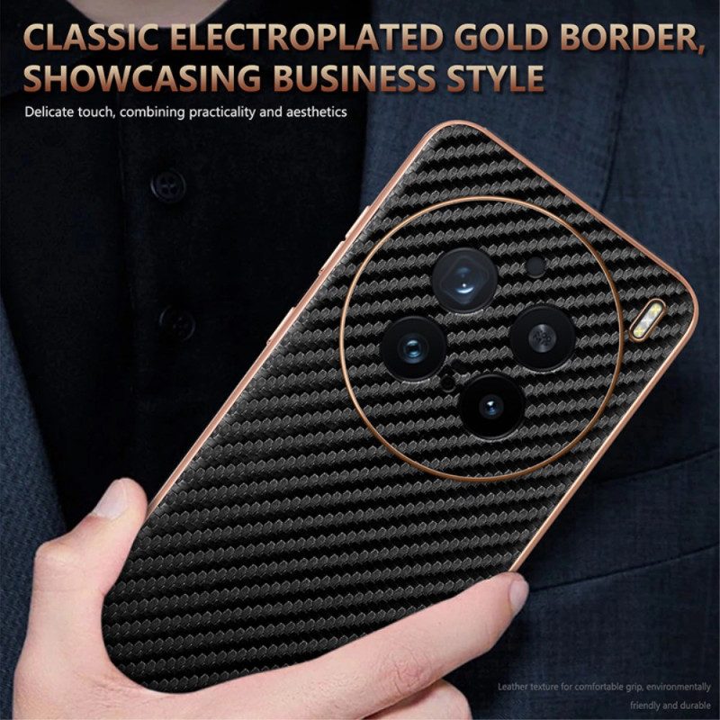 Skal Vivo X200 Pro Plånbok Med Dragkedja I Kolfiber