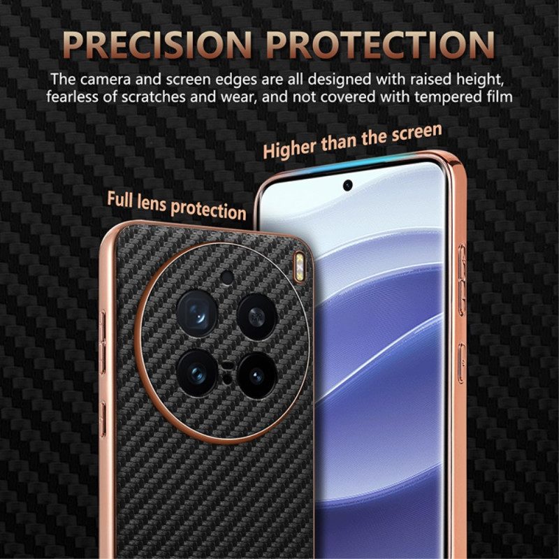 Skal Vivo X200 Pro Plånbok Med Dragkedja I Kolfiber