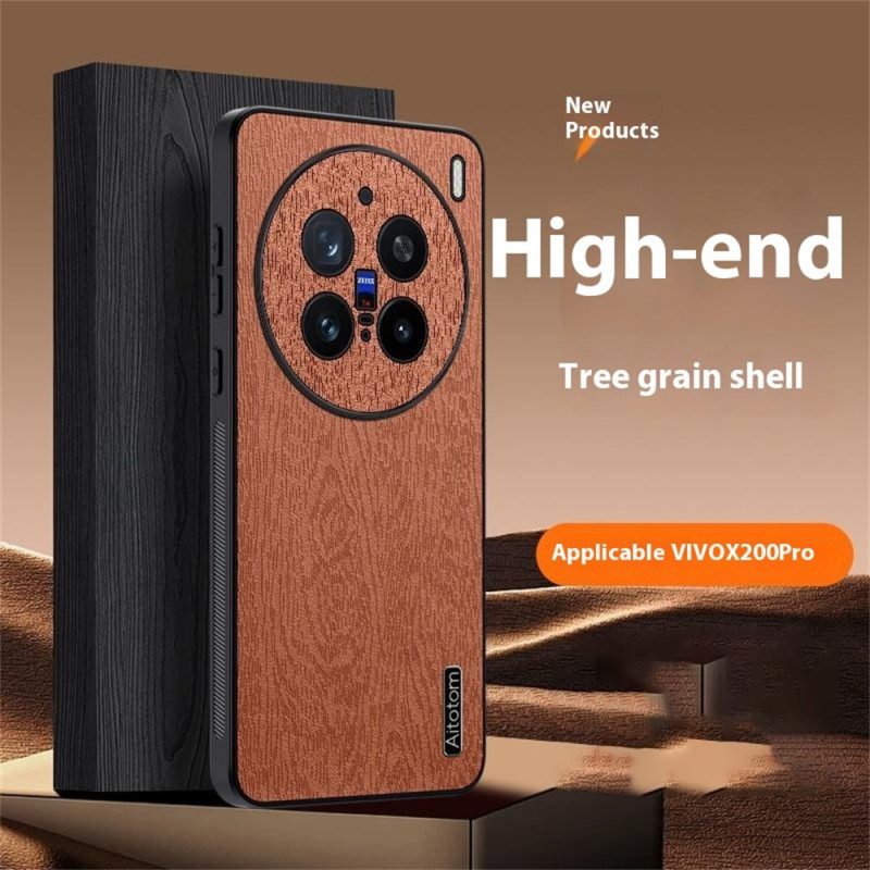 Skal Vivo X200 Pro Trästruktur