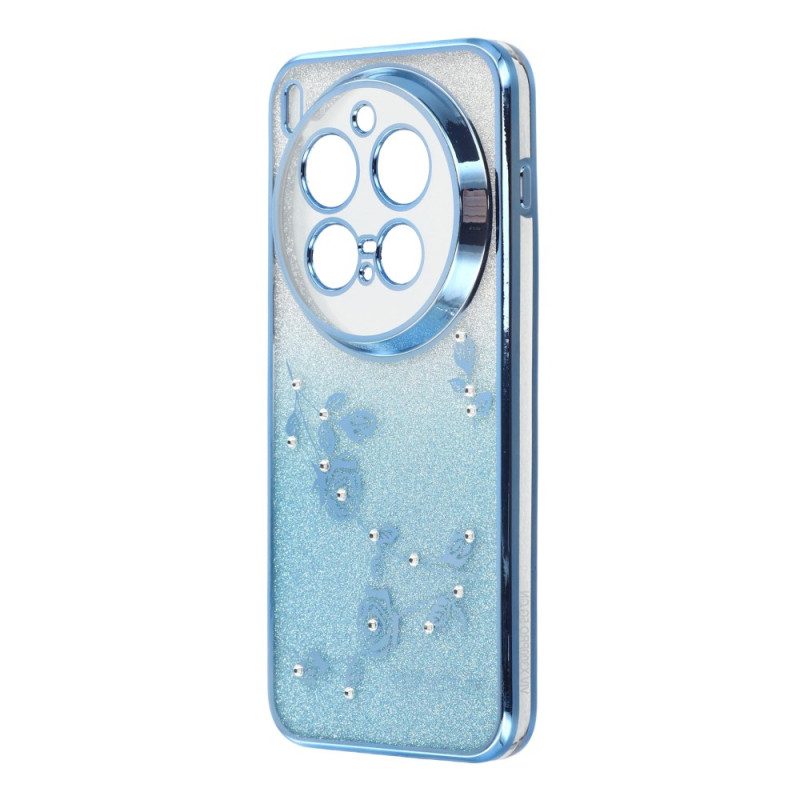 Skal Vivo X300 Pro Remmar Med Blommor Och Strass