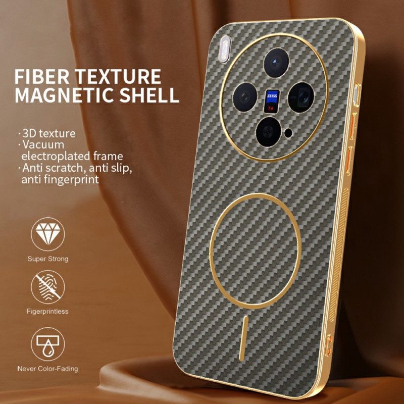 Skal Vivo X300 Telefonfodral Kolfiberstruktur