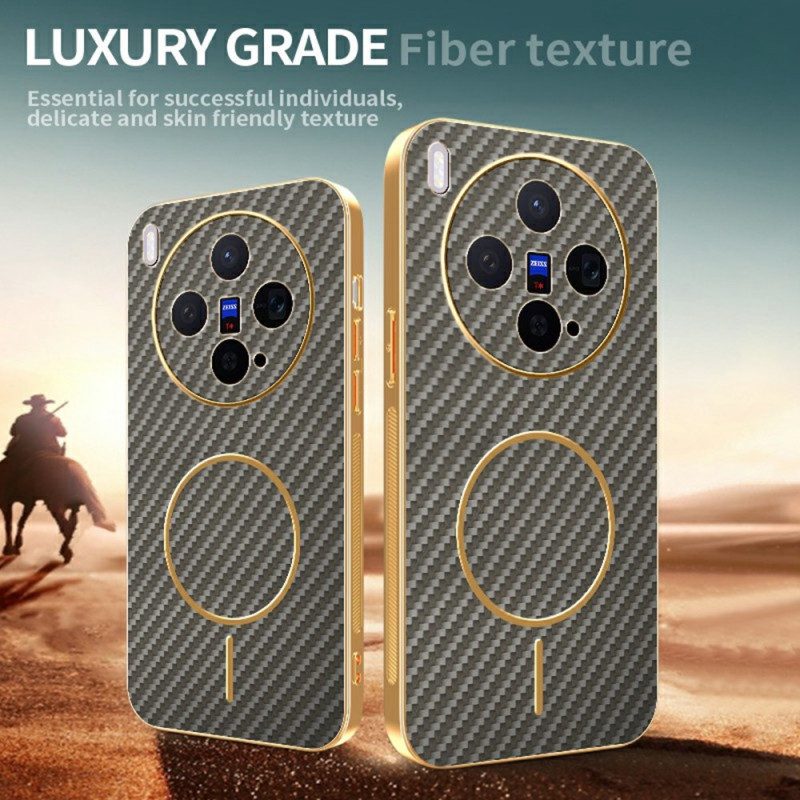 Skal Vivo X300 Telefonfodral Kolfiberstruktur