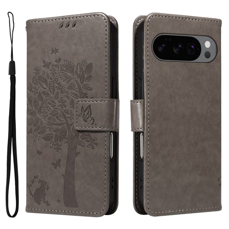 Skyddsfodral Google Pixel 10 / 10 Pro Träd Och Katt