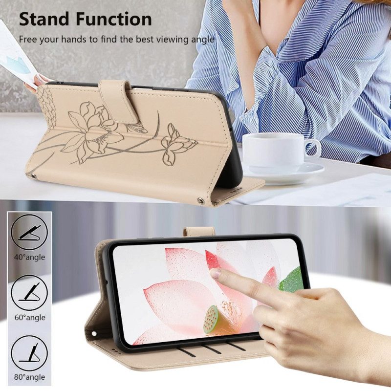 Skyddsfodral Google Pixel 10a Lotusmönstrat Armband