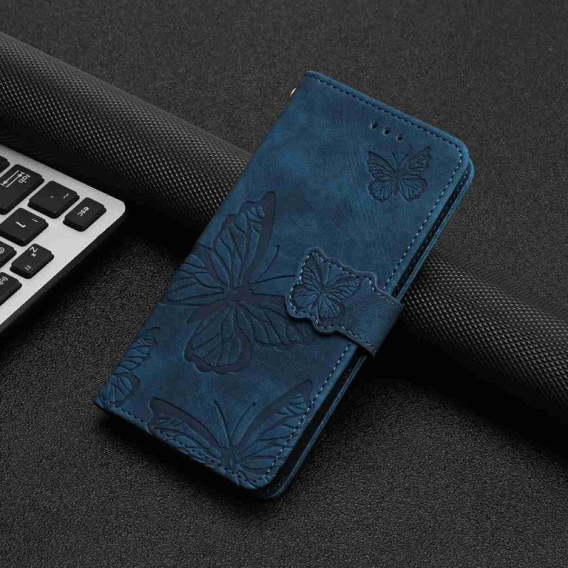 Skyddsfodral Oneplus 15 Mockaeffekt Med Fjärilar