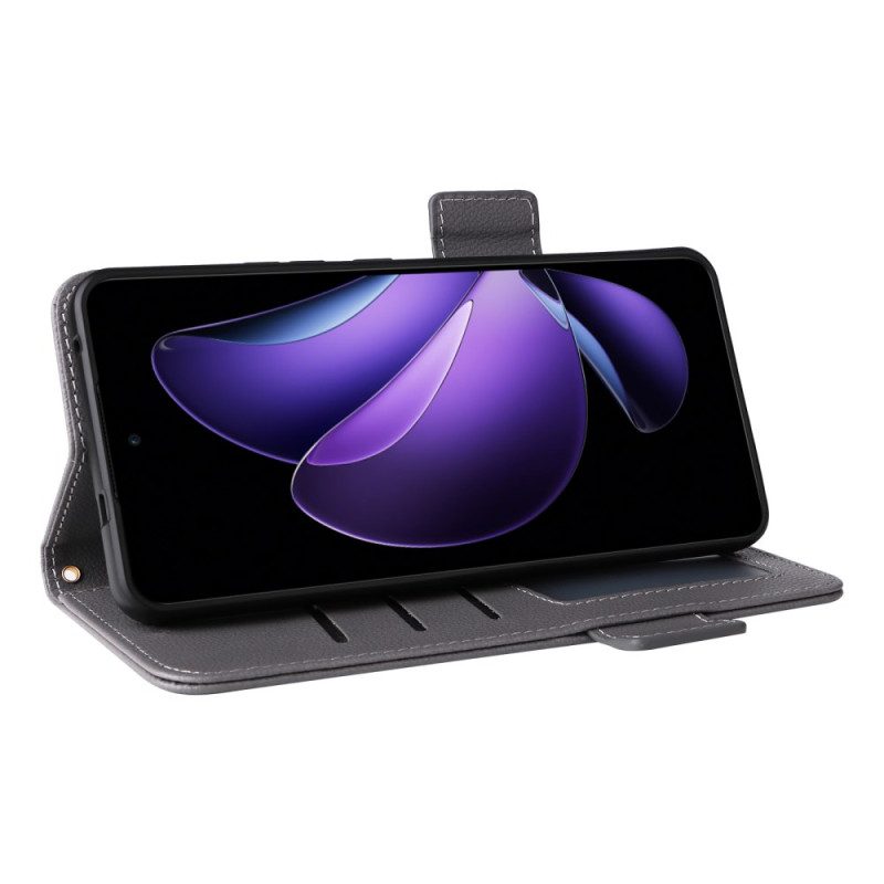 Skyddsfodral Oppo Reno 13f 4g / 5g / 13 Fs 5g Retro Rem I Litchikonstläder