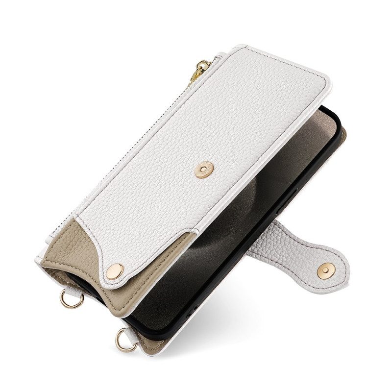 Skyddsfodral Realme 14 5g Plånboksdesign Med Kedja