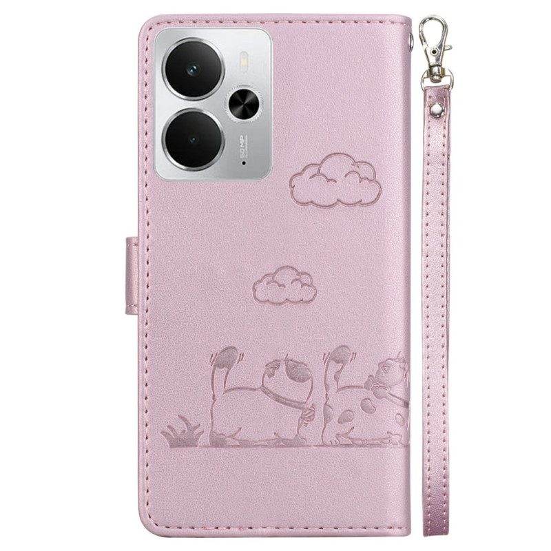 Skyddsfodral Realme 14 5g Rfid-kattmotivrem