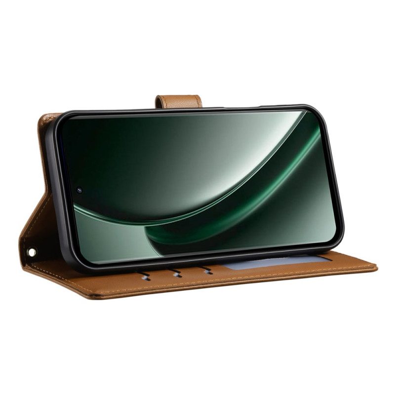 Skyddsfodral Realme 14 Pro Plus 5g Quiltad Med Rem Och Axelrem