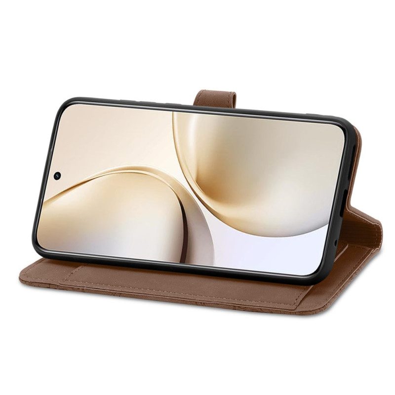 Skyddsfodral Realme 14 Pro Plus 5g Spetsmönster I Mockaeffekt