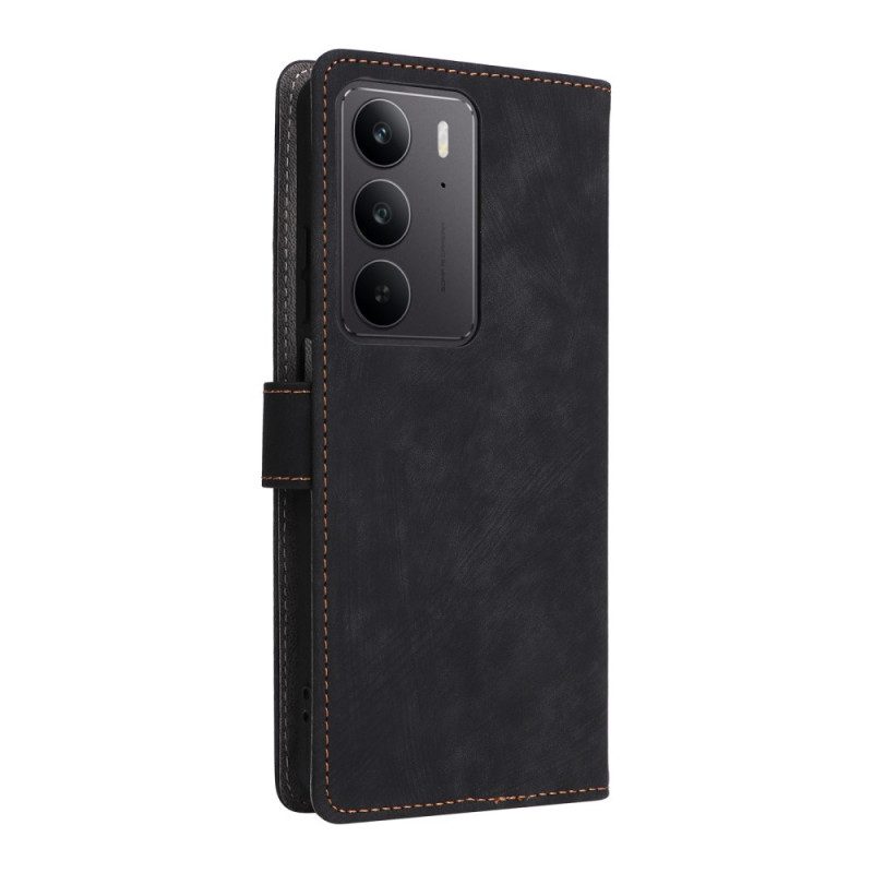 Skyddsfodral Realme 14x 5g Rfid-skydd I Mockaeffekt