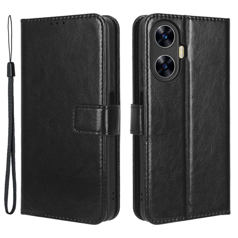 Skyddsfodral Realme C55 Flashig Rem I Konstläder