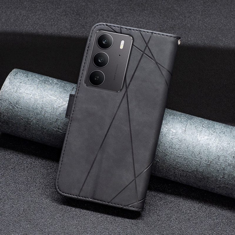 Skyddsfodral Realme C75 Geometriskt Mönster Binfen-färg