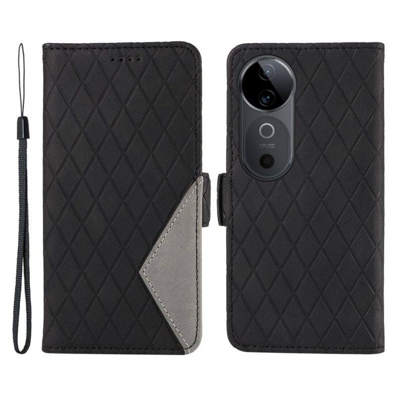 Skyddsfodral Vivo V40 5g Diamantmönster