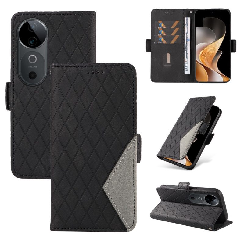 Skyddsfodral Vivo V40 5g Diamantmönster