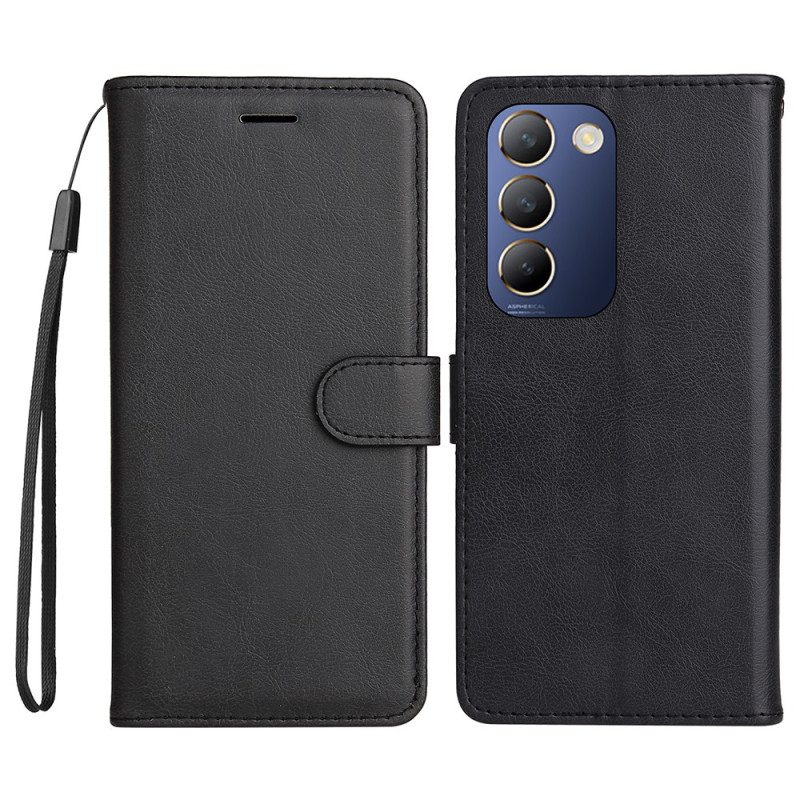 Skyddsfodral Vivo V40 Se 5g Enfärgat Konstläder