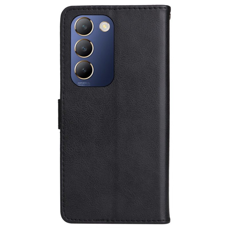 Skyddsfodral Vivo V40 Se 5g Enfärgat Konstläder
