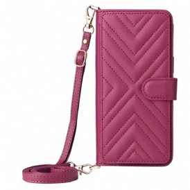 Skyddsfodral Vivo V50 Lite 5g Vadderat Med Axelrem Och Snodd