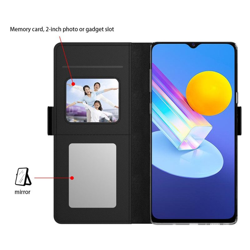Skyddsfodral Vivo X100 Pro Avtagbar Spegel Och Korthållare