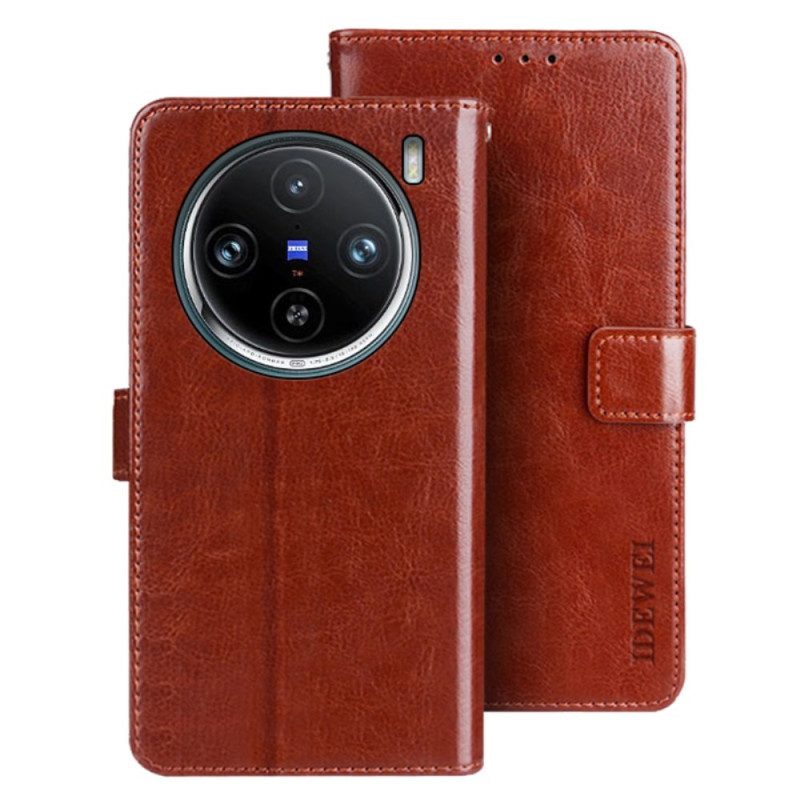 Skyddsfodral Vivo X100 Pro Idewei Konstläder