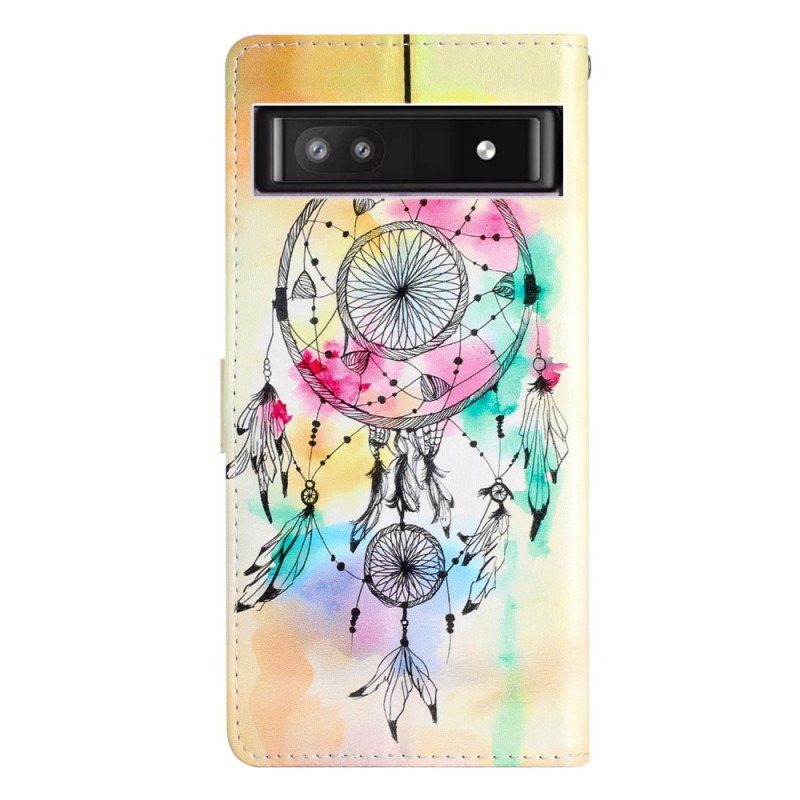 Fodral Google Pixel 7A Med Kedjar Strap Dream Catcher