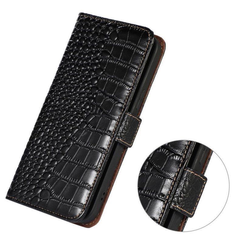 Fodral Huawei Mate 50 Pro Crocodile Style Rfid