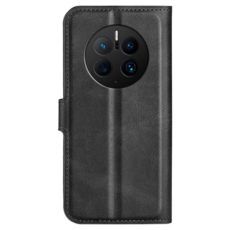 Fodral Huawei Mate 50 Pro Faux Leather Design Plus