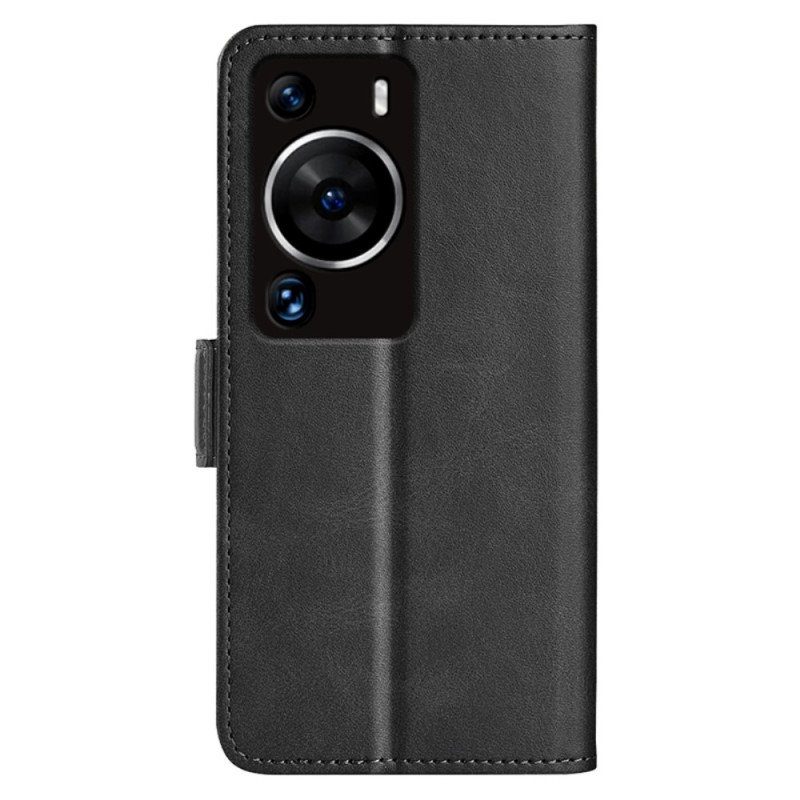 Fodral Huawei P60 Pro Folio-fodral Dubbel Klaff