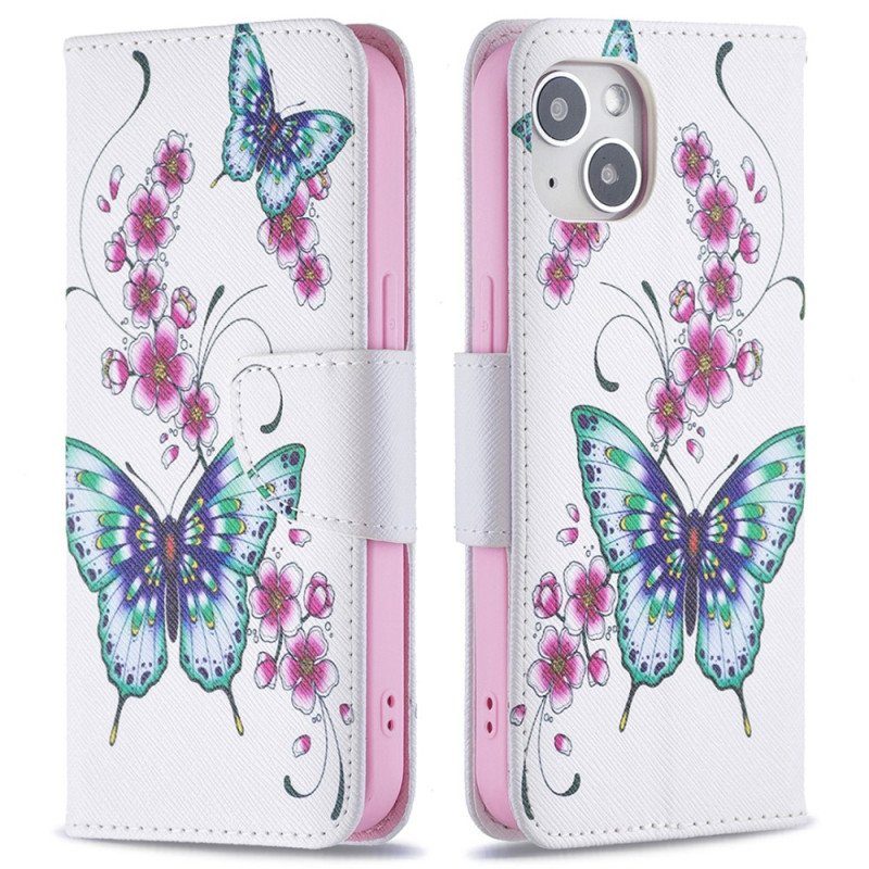 Fodral iPhone 15 Fjärilar På Flykt