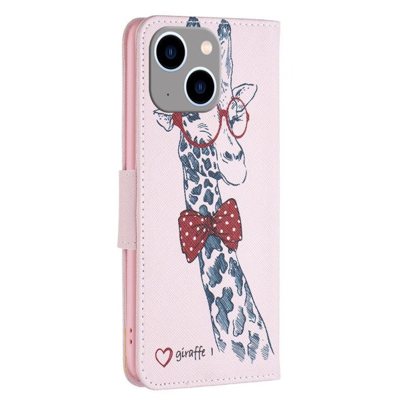 Fodral iPhone 15 Plus Intello Giraffe