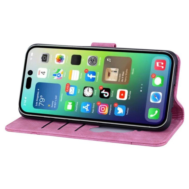 Fodral iPhone 15 Pro Max Med Kedjar Thong Cat Daydream