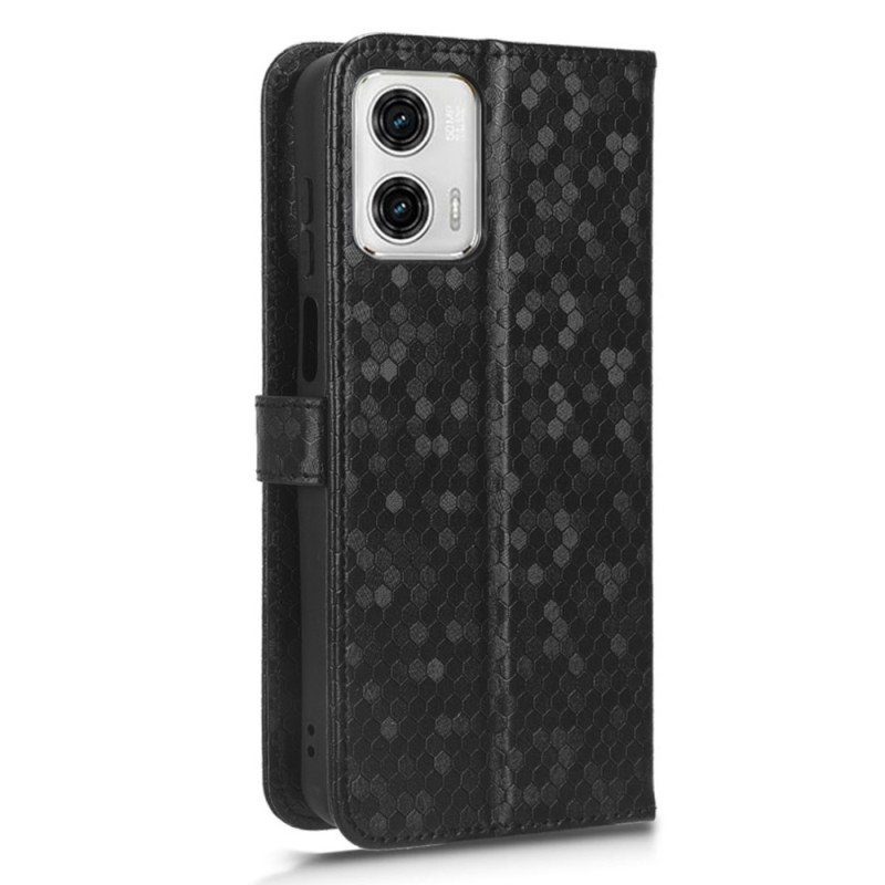 Fodral Moto G73 5G Med Kedjar 3d Strappy Design