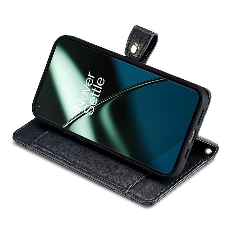 Fodral OnePlus 11 5G Plånboksfodral Plånbok Med Halsband Och Axelrem