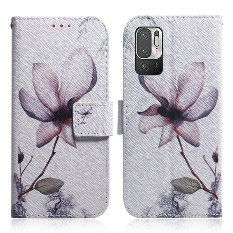 Fodral Poco M3 Pro 5G Blomma Dusty Pink