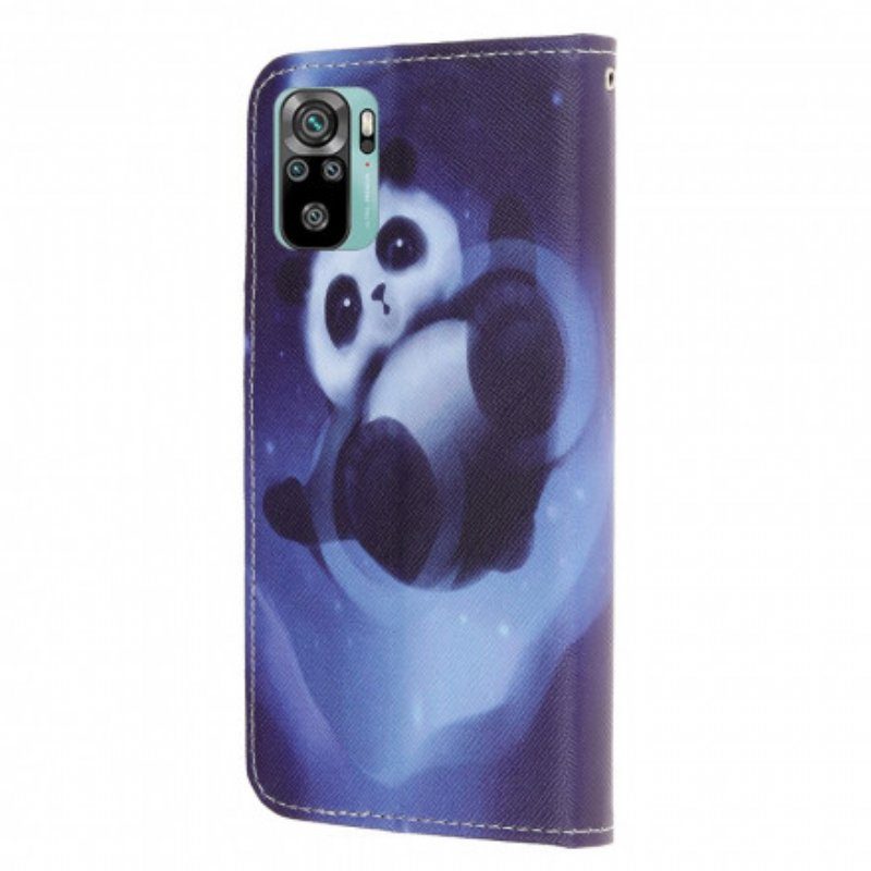 Fodral Poco M5s Med Kedjar Panda Space Med Lanyard