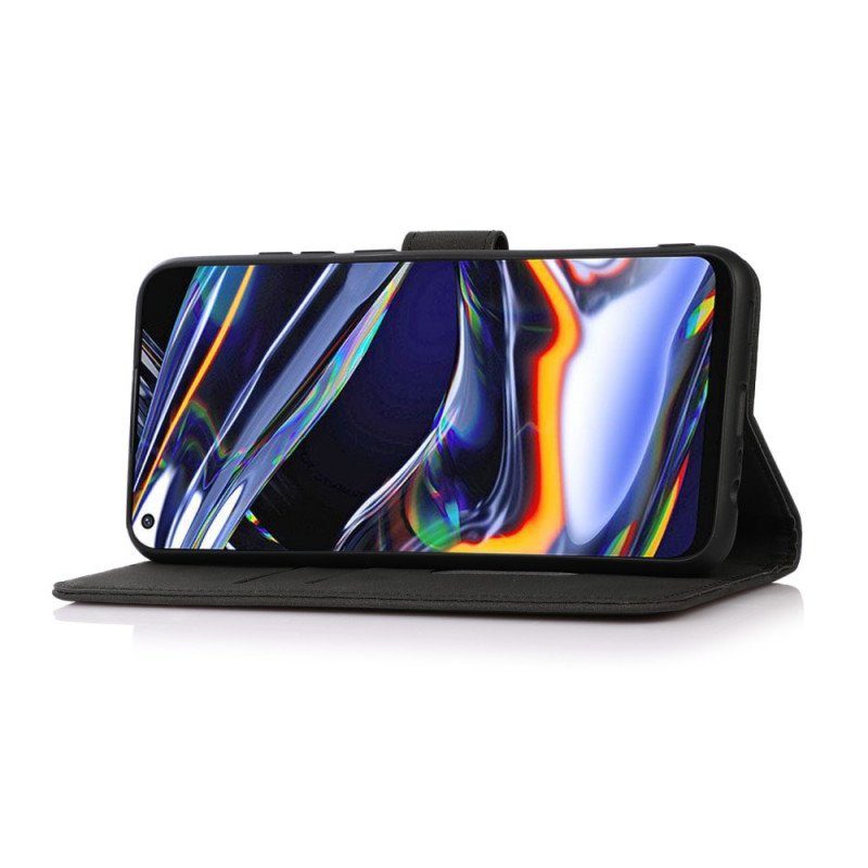 Fodral Samsung Galaxy A13 5G / A04s Khazneh Texture Läder Effekt