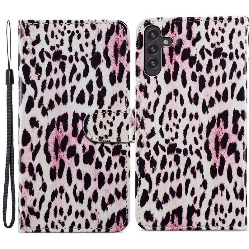 Fodral Samsung Galaxy A13 5G / A04s Leopardmönster