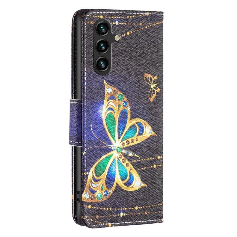 Fodral Samsung Galaxy A14 / A14 5G Kunglig Fjäril