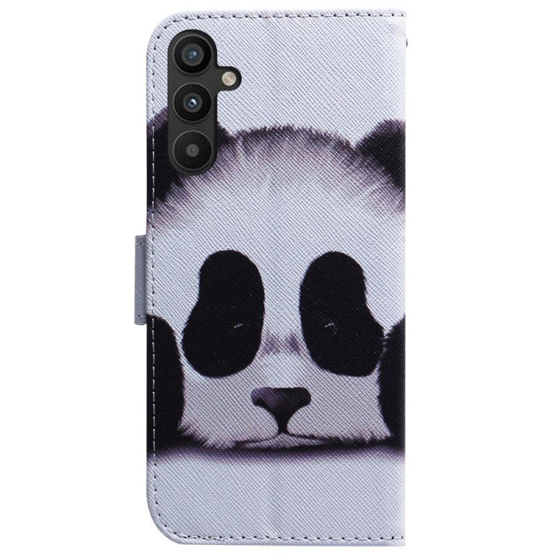 Fodral Samsung Galaxy A54 5G Med Kedjar Lanyard Panda Fläkt