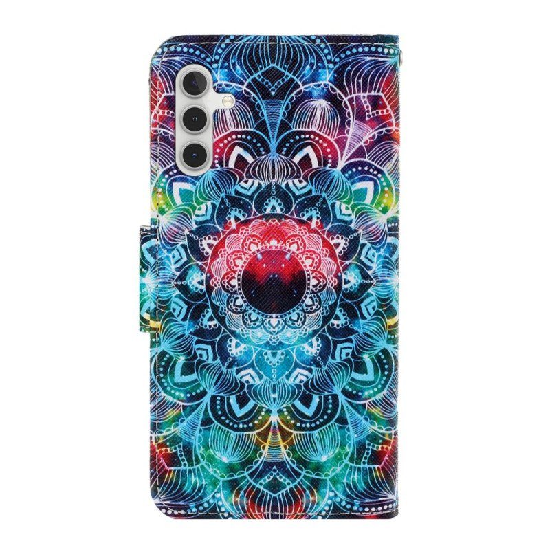 Fodral Samsung Galaxy A54 5G Med Kedjar Strappy Mandala