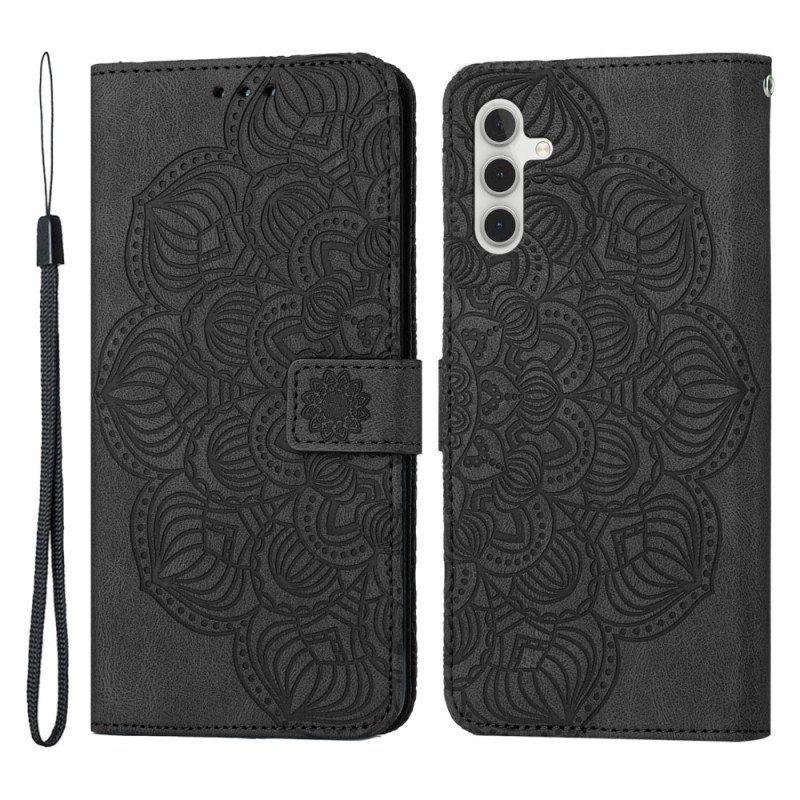 Fodral Samsung Galaxy A54 5G Med Kedjar Strappy Mandala Print