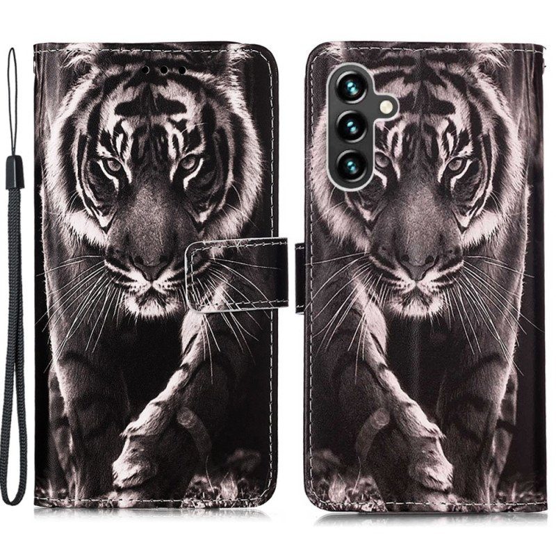 Fodral Samsung Galaxy A54 5G Med Kedjar Thong Tiger