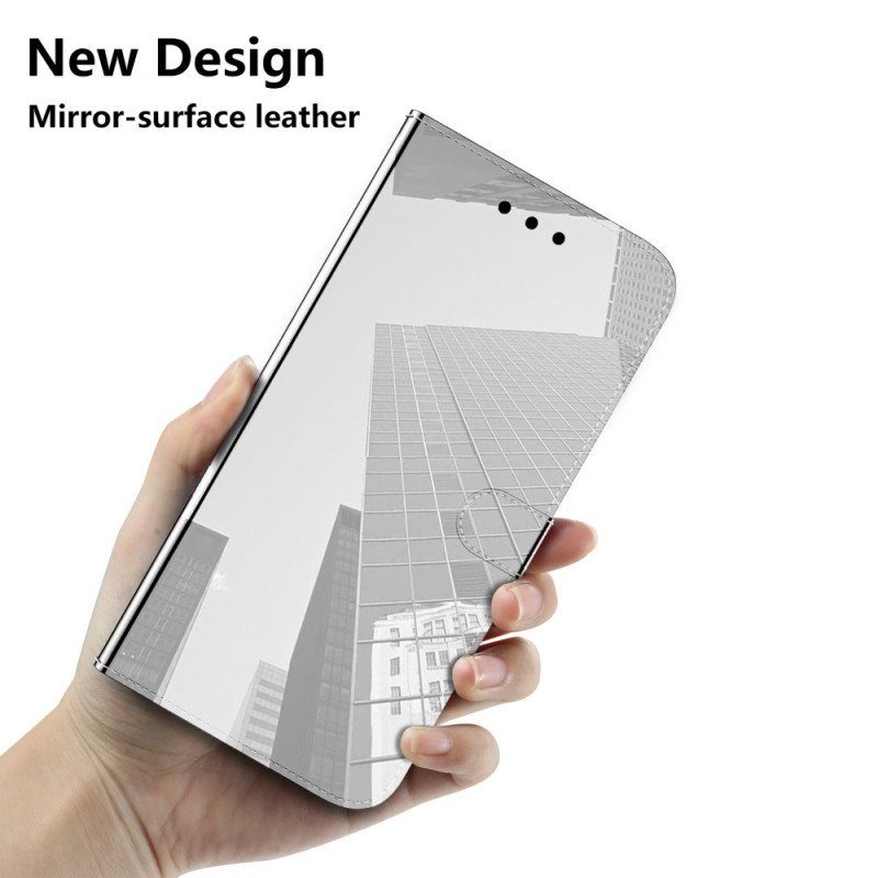 Fodral Samsung Galaxy A54 5G Spegel Och Band