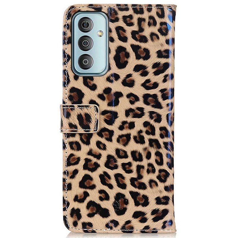 Fodral Samsung Galaxy M13 Leopardhudeffekt