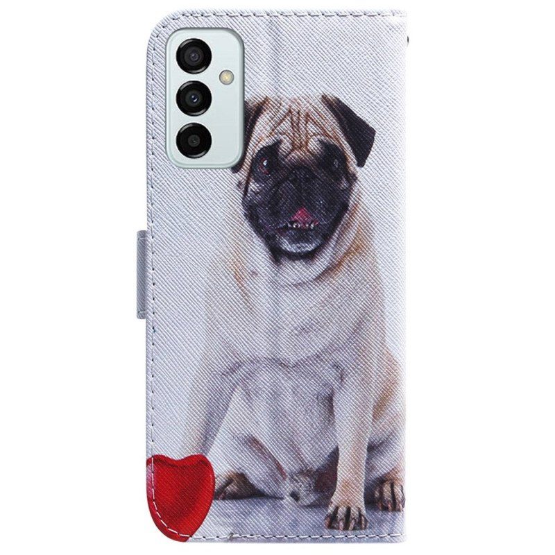 Fodral Samsung Galaxy M13 Med Kedjar Pretty Pug In Strap