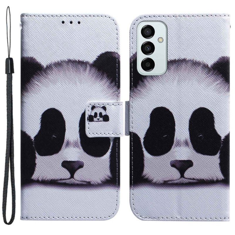 Fodral Samsung Galaxy M13 Med Kedjar Strappy Panda